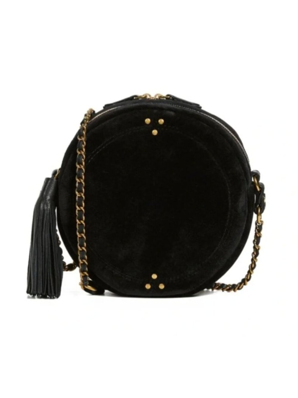 Jerome Dreyfuss Remi Circle Velvet Crossbody Bag